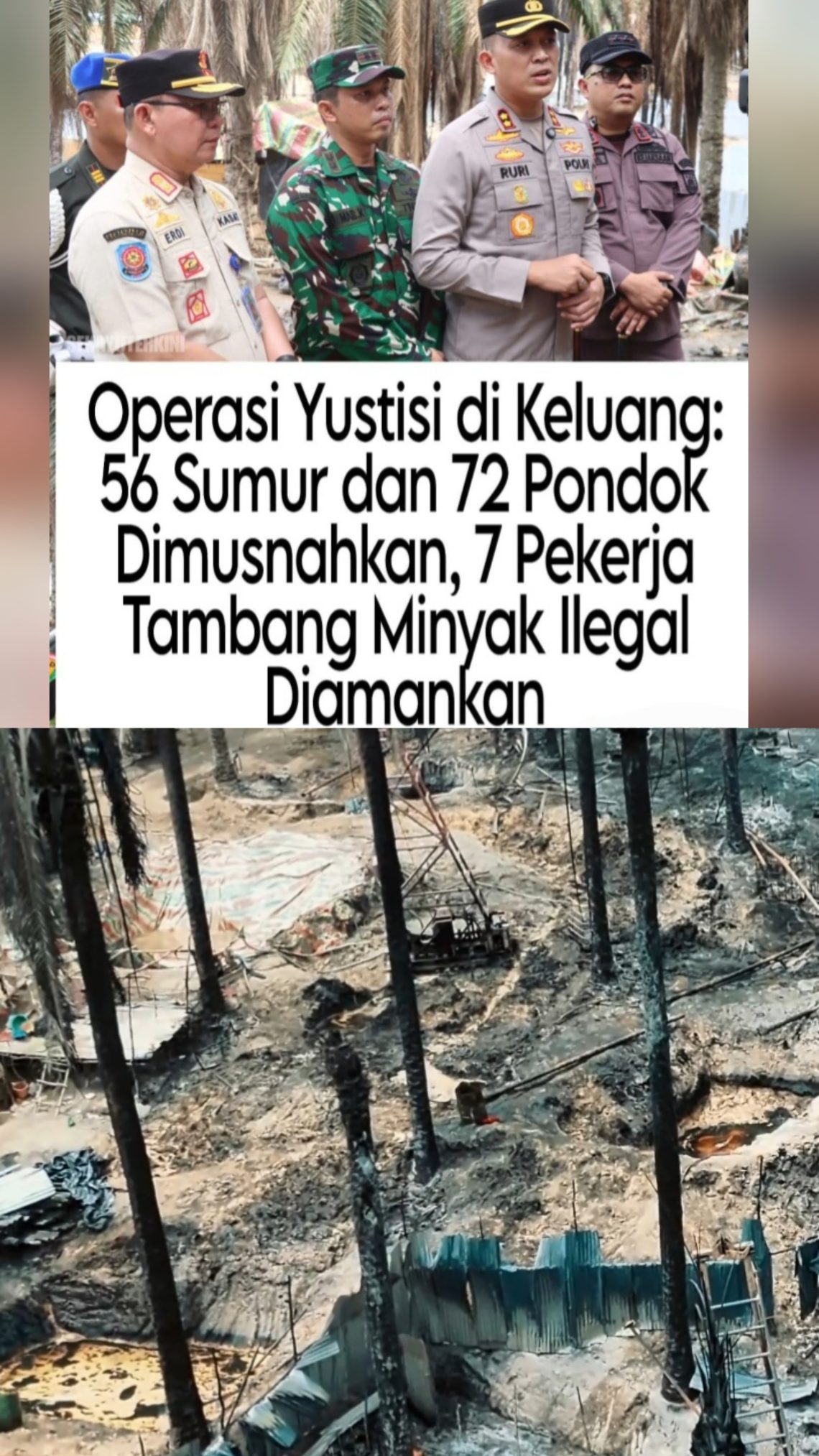 Penertiban Sumur Minyak Ilegal di Muba Disorot, Efektivitas Penanganan Dipertanyakan